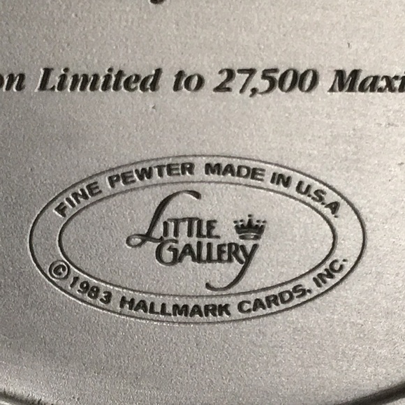 1983 Hallmark Pewter Christmas Plate - Picture 15 of 15